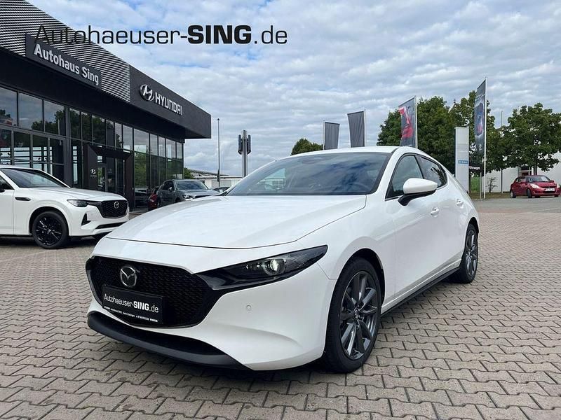 Arctic white Neu 2025 Mazda 3 Exclusive-Line Limousine | 29.390 € (Fairer Preis) - Bild 1/4