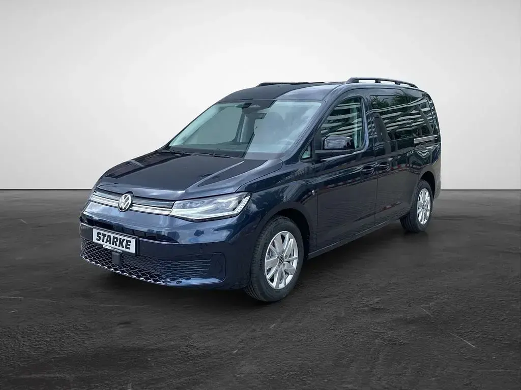 Neu VW Caddy Maxi Family 122 PS (89 kW) 2026 Blau (starlight blue metallic) Van / Kleinbus