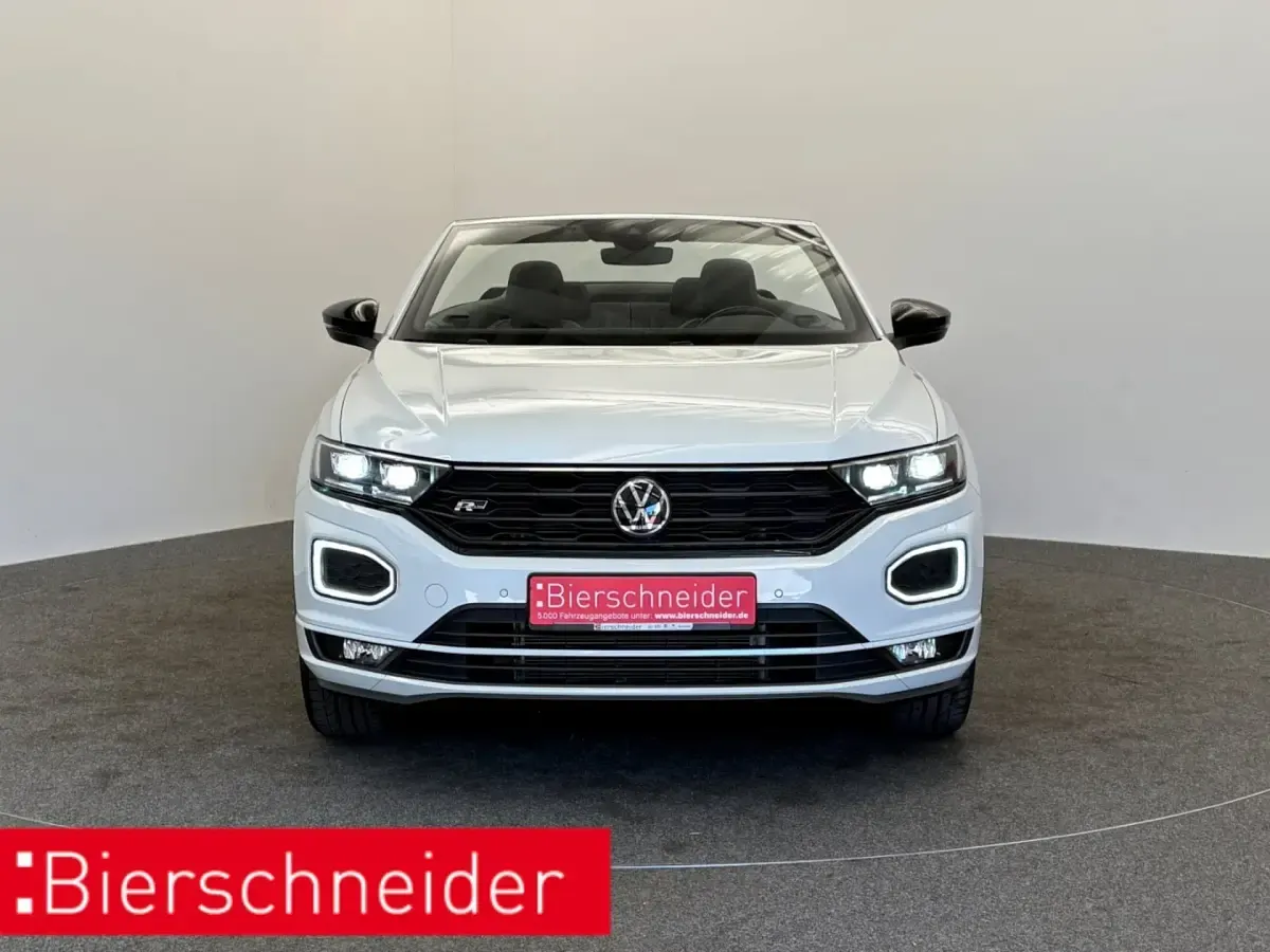 Gebraucht VW T-Roc Cabriolet R-line 150 PS (110 kW) 2022 Weiss Cabrio