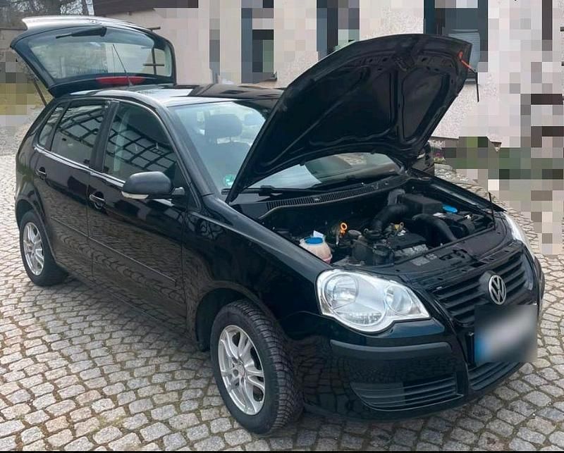 Gebraucht VW Polo 69 PS (50 kW) 2008 Schwarz Kleinwagen