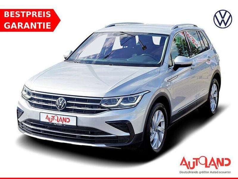 Reflexsilber metallic (metallic) Gebraucht 2022 VW Tiguan Elegance SUV | 34.950 € (Fairer Preis) - Bild 1/4