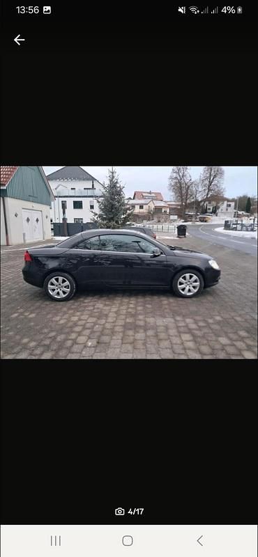 Usata VW Eos 150 CV (110 kW) 2006 Nero Cabrio