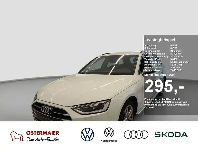 Używany Audi A4 Advanced Plus 150 KM (110 kW) 2024 Biały Kombi
