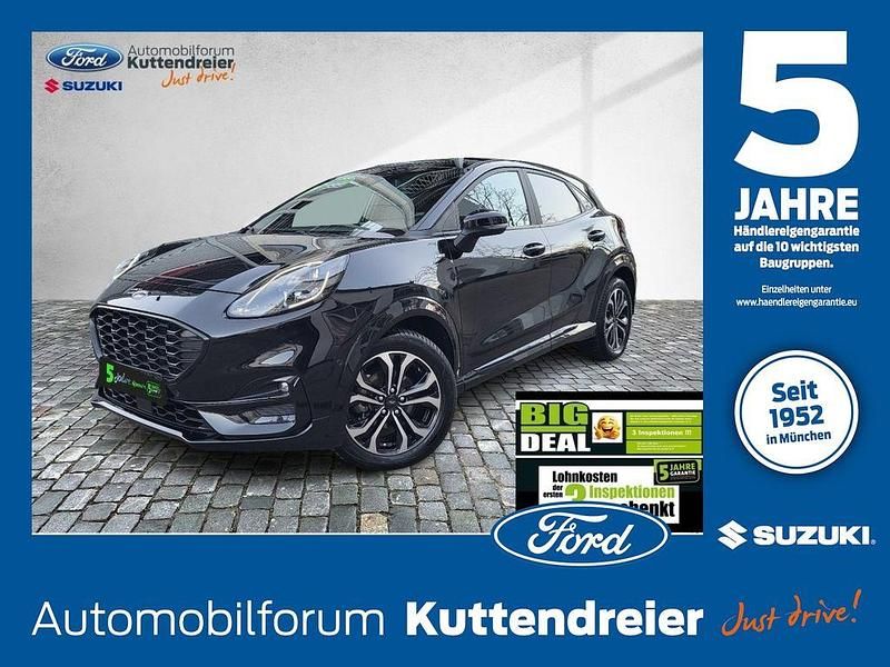 Obsidianschwarz metallic Gebraucht 2023 Ford Puma ST-Line SUV | 21.280 € (Guter Preis) - Bild 1/3