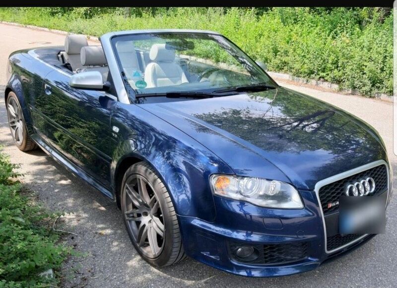 Blau Gebraucht 2007 Audi RS4 Cabrio | 33.900 € (Teuer) - Bild 1/4