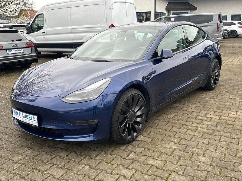 Gebraucht Tesla Model 3 Performance 377 kW (513 PS) 2023 Blau Limousine