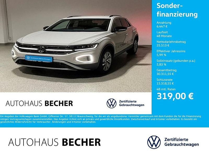 Grau Gebraucht 2023 VW T-Roc Life SUV | 31.960 € (Teuer) - Bild 1/4