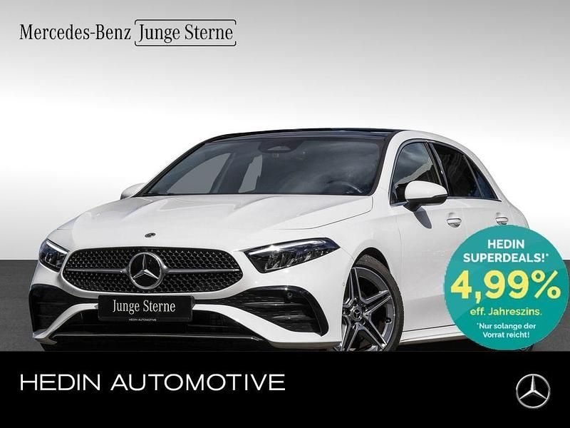 Polarweiß Gebraucht 2024 Mercedes A200 AMG Limousine | 33.990 € (Fairer Preis) - Bild 1/4
