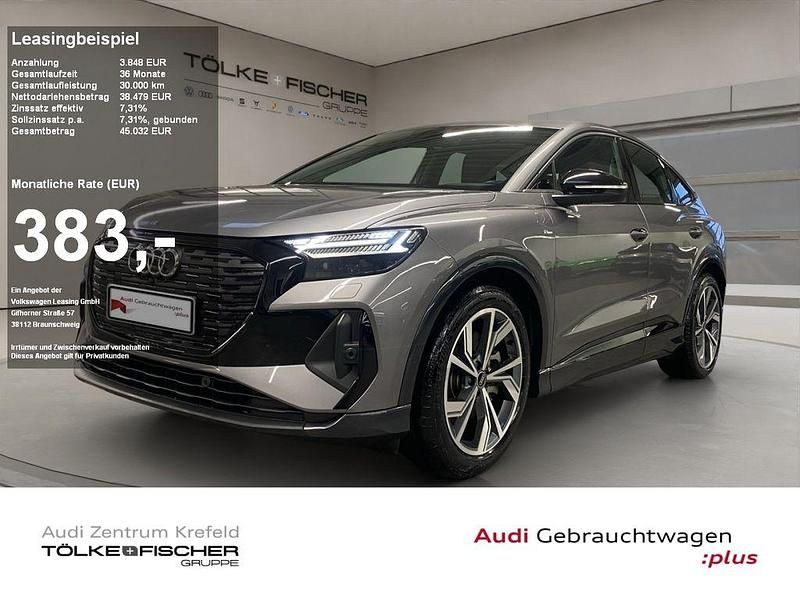 Taifungrau metallic Gebraucht 2022 Audi Q4 Sportback e-tron Ambiente SUV | 38.479 € (Fairer Preis) - Bild 1/4