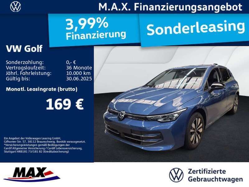 Anemonenblau metallic Gebraucht 2024 VW Golf VIII Goal Limousine | 22.359 € - Bild 1/3