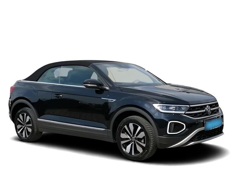 Schwarz Gebraucht 2024 VW T-Roc Cabriolet Cabrio | 37.186 € (Fairer Preis) - Bild 1/4