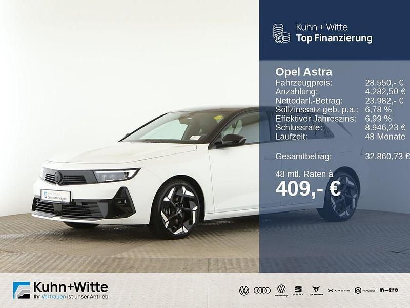 Jade weiss/arktis weiss Gebraucht 2022 Opel Astra GSe Limousine | 28.550 € (Fairer Preis) - Bild 1/3