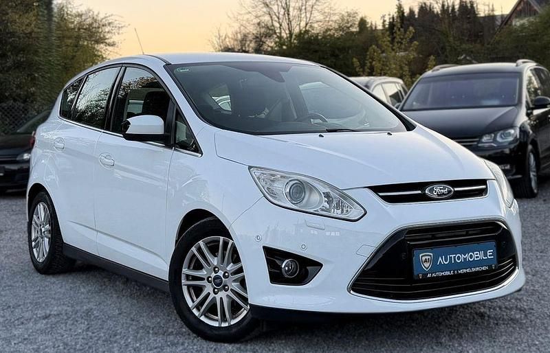 Gebraucht Ford C-MAX Titanium 125 PS (91 kW) 2014 Weiß Van / Kleinbus