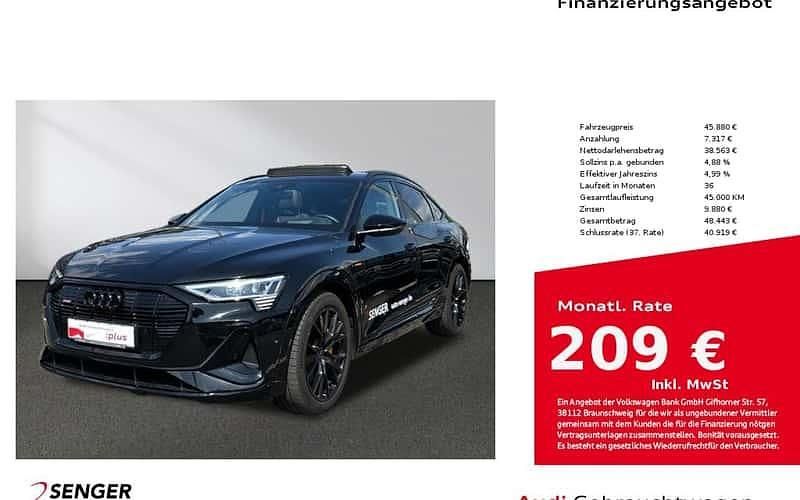 Schwarz Gebraucht 2023 Audi Q8 Sportback e-tron S-Line SUV | 45.880 € - Bild 1/4