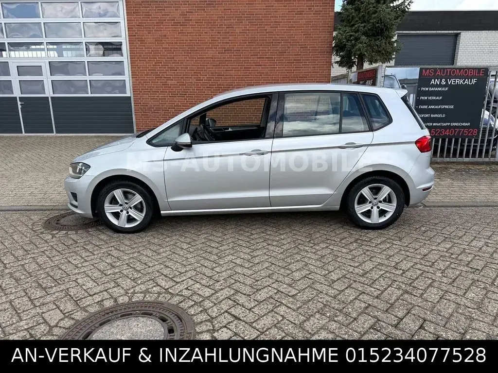 Gebraucht VW Golf Sportsvan Comfortline 110 PS (80 kW) 2014 Silber Van / Kleinbus