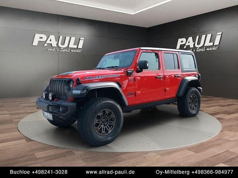 Rot Gebraucht 2022 Jeep Wrangler Unlimited Rubicon SUV | 98.990 € - Bild 1/4