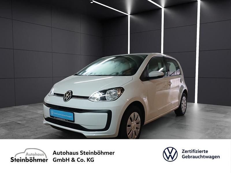 Pure white (weiß) Gebraucht 2021 VW up! move up! Kleinwagen | 11.990 € (Fairer Preis) - Bild 1/4