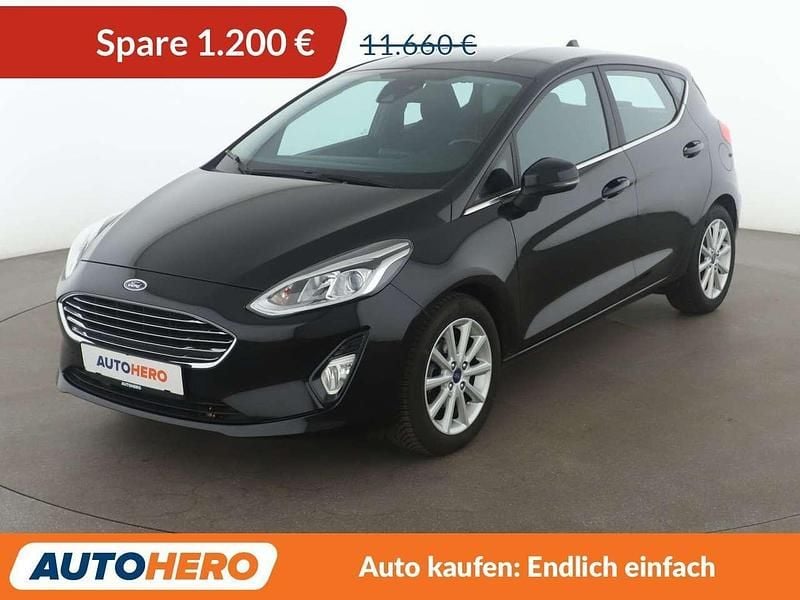 Shadow black Gebraucht 2018 Ford Fiesta Titanium Kleinwagen | 10.460 € (Guter Preis) - Bild 1/3