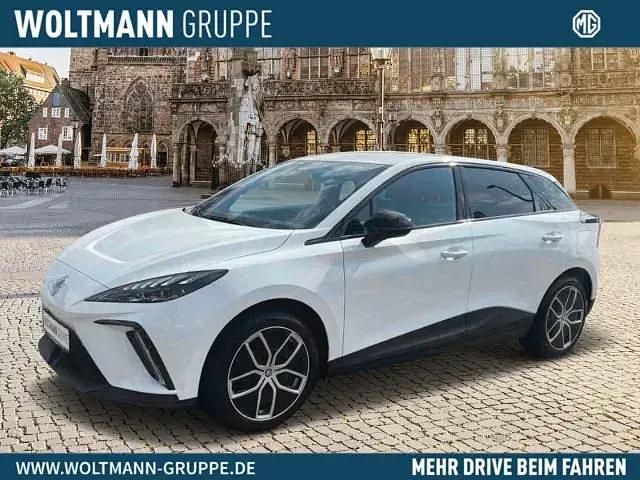 Weiss Gebraucht 2024 MG MG4 EV Luxury Kleinwagen | 28.490 € (Teuer) - Bild 1/4