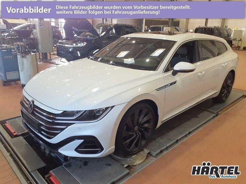 Gebraucht VW Arteon R-line 200 PS (147 kW) 2020 Oryxweiß perleffekt (white), pearl effect Kombi