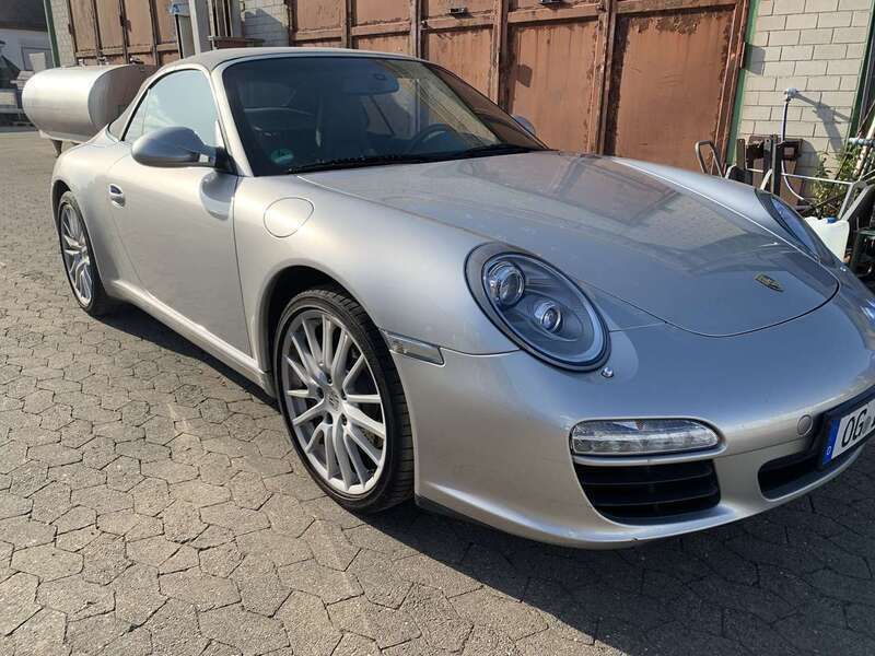 Silber Gebraucht 2009 Porsche 911 Carrera Cabriolet Cabrio | 62.500 € (Teuer) - Bild 1/4