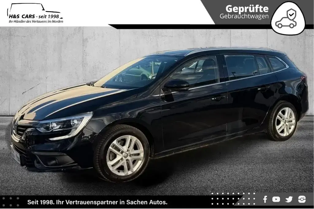 Gebraucht Renault Mégane 132 PS (97 kW) 2017 Schwarz Limousine