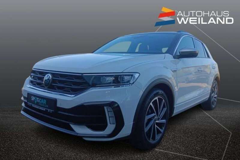 Pure white/dach schwarz Gebraucht 2020 VW T-Roc R SUV | 27.900 € (Fairer Preis) - Bild 1/4