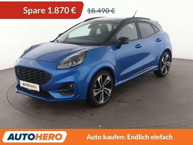 Blau Gebraucht 2021 Ford Puma ST-Line SUV | 16.620 € (Guter Preis) - Bild 1/3