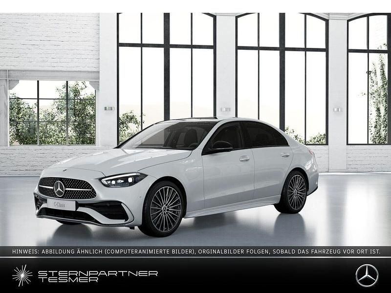 Weiß Gebraucht 2024 Mercedes C300 AMG Limousine | 52.990 € (Teuer) - Bild 1/3