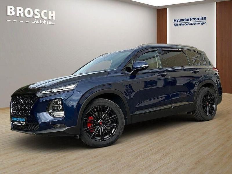 Blau Gebraucht 2020 Hyundai Santa Fe Premium SUV | 31.910 € (Fairer Preis) - Bild 1/3