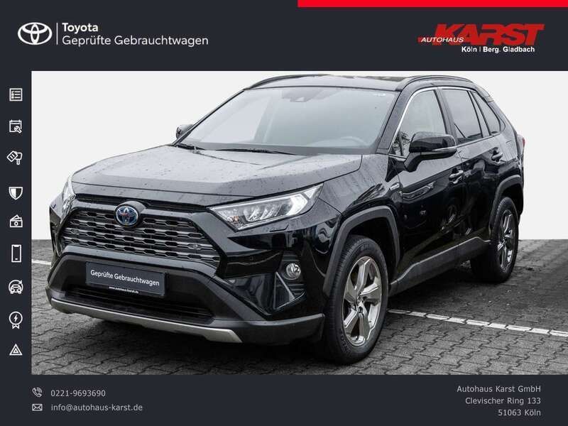 Tiefschwarz mica metallic Gebraucht 2018 Toyota RAV4 Hybrid Plus SUV | 31.490 € (Fairer Preis) - Bild 1/4