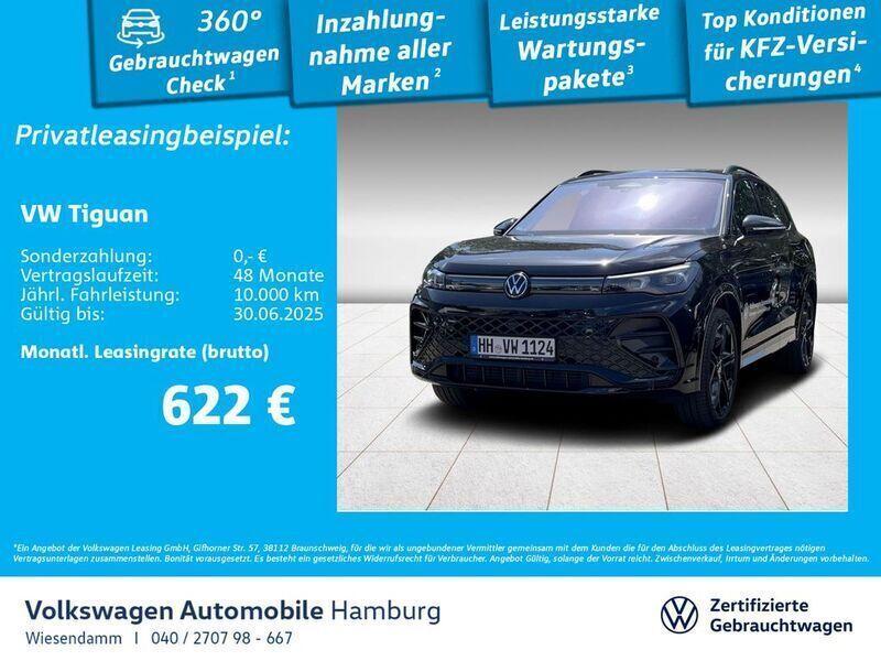 Cipressinogrün metallic Gebraucht 2024 VW Tiguan R-line SUV | 52.750 € (Guter Preis) - Bild 1/3