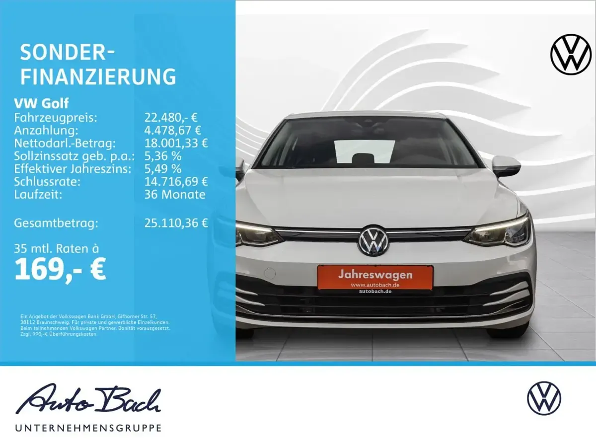 Gebraucht VW Golf VIII Active 131 PS (96 kW) 2023