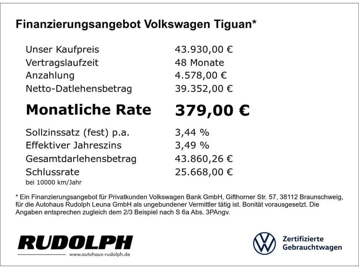Neu VW Tiguan R-line 150 PS (110 kW) 2025 Blau SUV