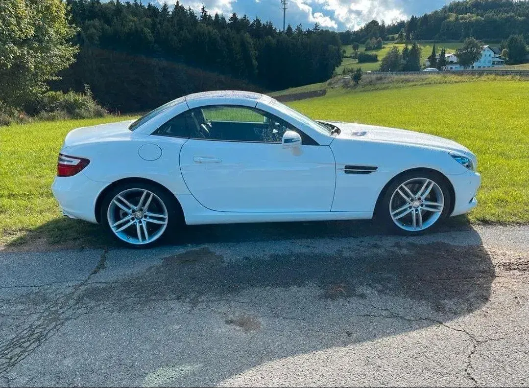Gebraucht Mercedes SLK250 204 PS (150 kW) 2014 Weiß Cabrio