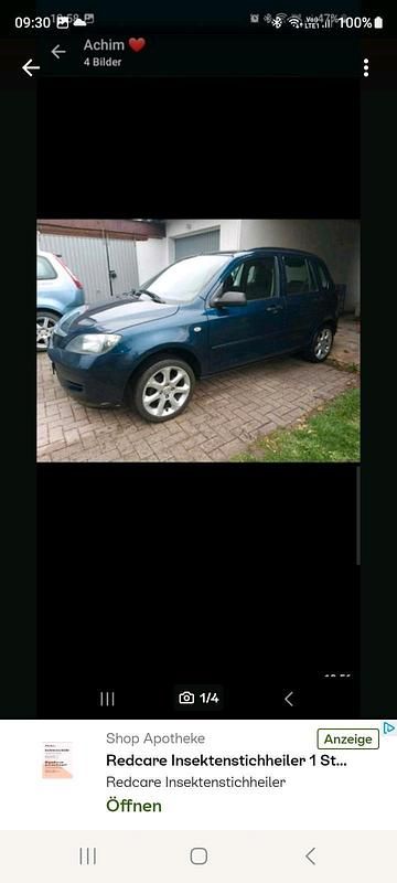 Gebraucht Mazda 2 80 PS (58 kW) 2003 Blau Kleinwagen