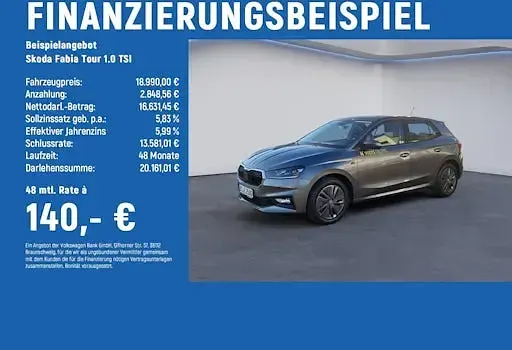 Gebraucht Skoda Fabia Tour 95 PS (69 kW) 2025 Kleinwagen