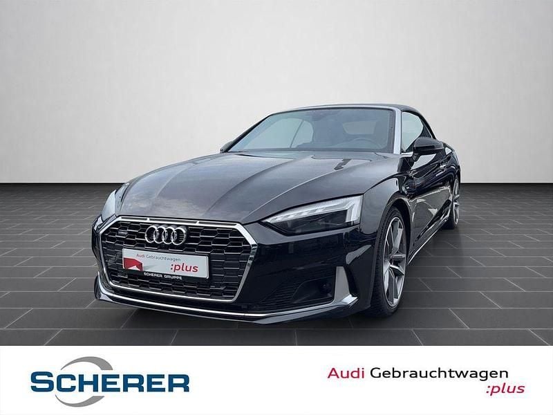 Mythosschwarz metallic/verdeck Gebraucht 2021 Audi A5 Cabriolet Advanced Cabrio | 36.900 € (Guter Preis) - Bild 1/4
