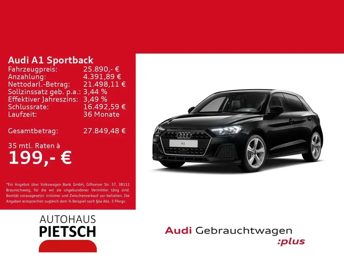 Usata Audi A1 Advanced 116 CV (85 kW) 2025 Nero SUV