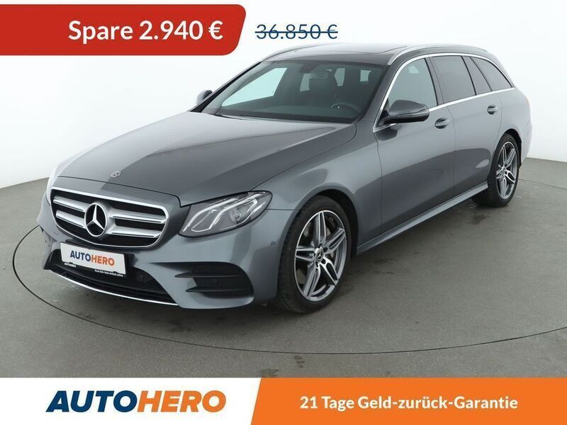 Grau Gebraucht 2020 Mercedes E300 AMG line Limousine | 33.910 € (Superpreis) - Bild 1/3