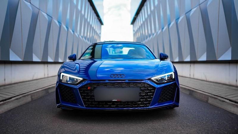Blau Gebraucht 2021 Audi R8 Spyder Sport Cabrio | 135.000 € (Superpreis) - Bild 1/4