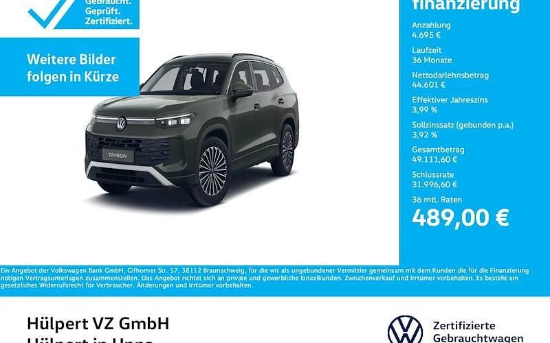 Cipressinogrün metallic Gebraucht 2025 VW Tayron Life SUV | 49.296 € - Bild 1/4