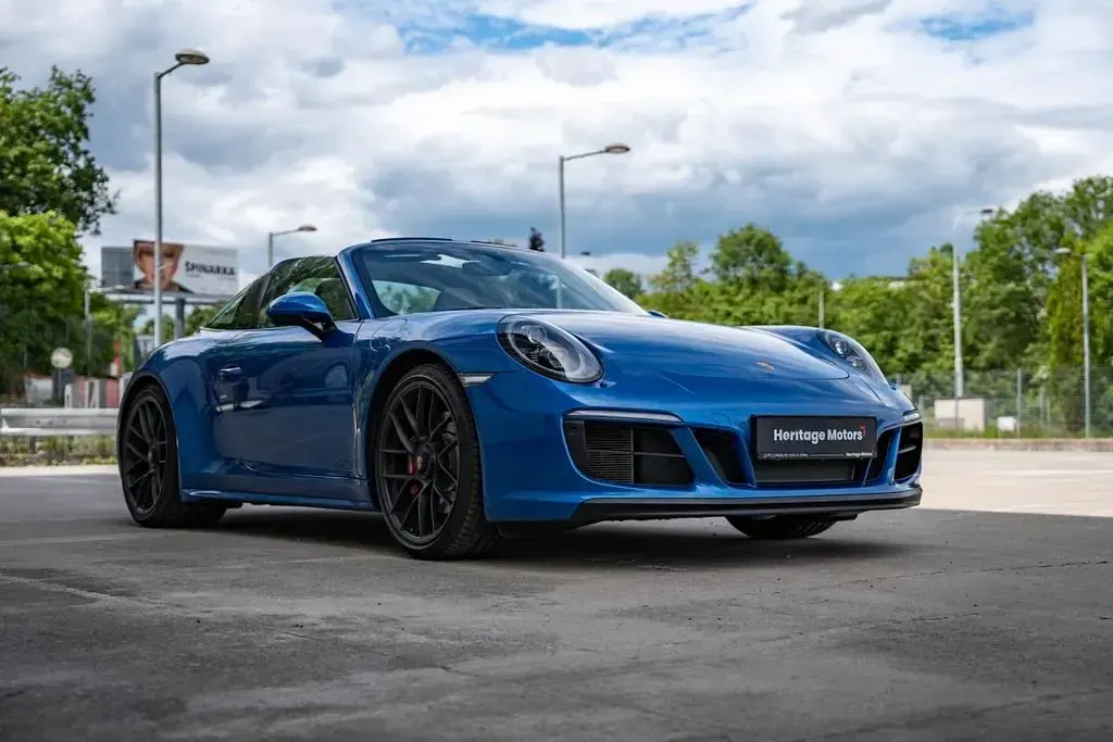 Gebraucht Porsche 911 Carrera 4 GTS Targa 450 PS (330 kW) 2018 Blau Cabrio