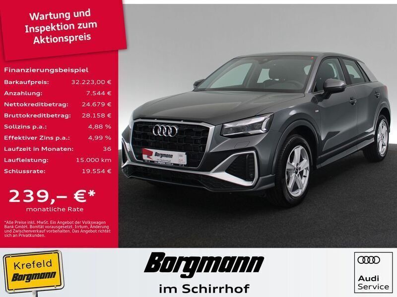 Grau Gebraucht 2024 Audi Q2 S-Line SUV | 32.223 € (Fairer Preis) - Bild 1/4