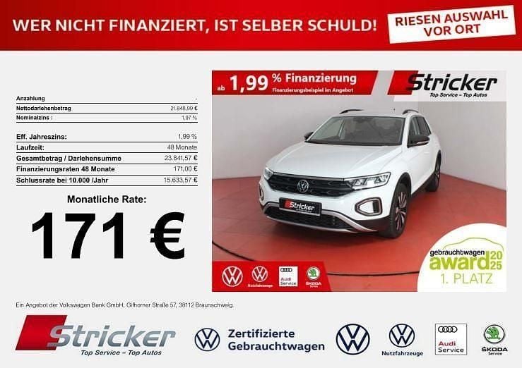 Gebraucht VW T-Roc Goal 116 PS (85 kW) 2025 Weiß SUV