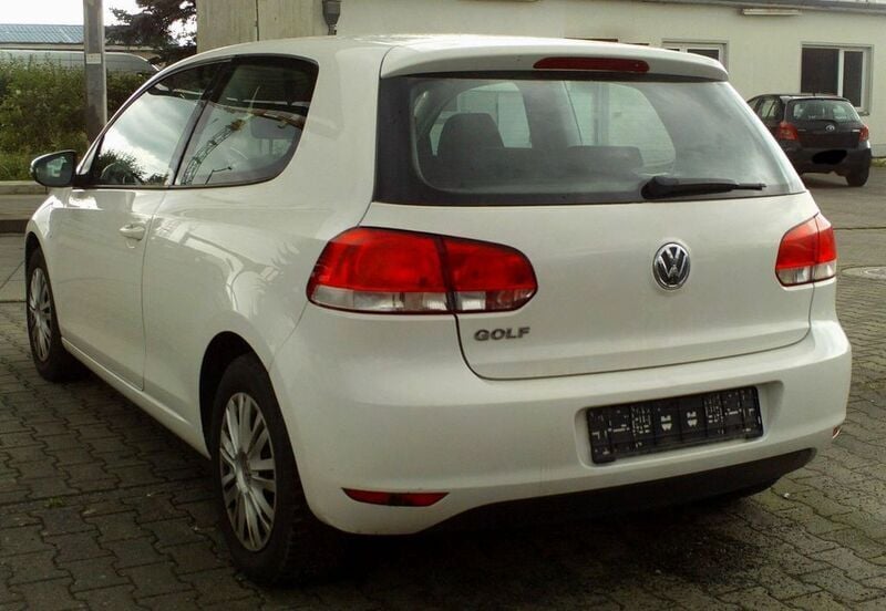 Gebraucht VW Golf VI 80 PS (58 kW) 2009 Weiß Kleinwagen