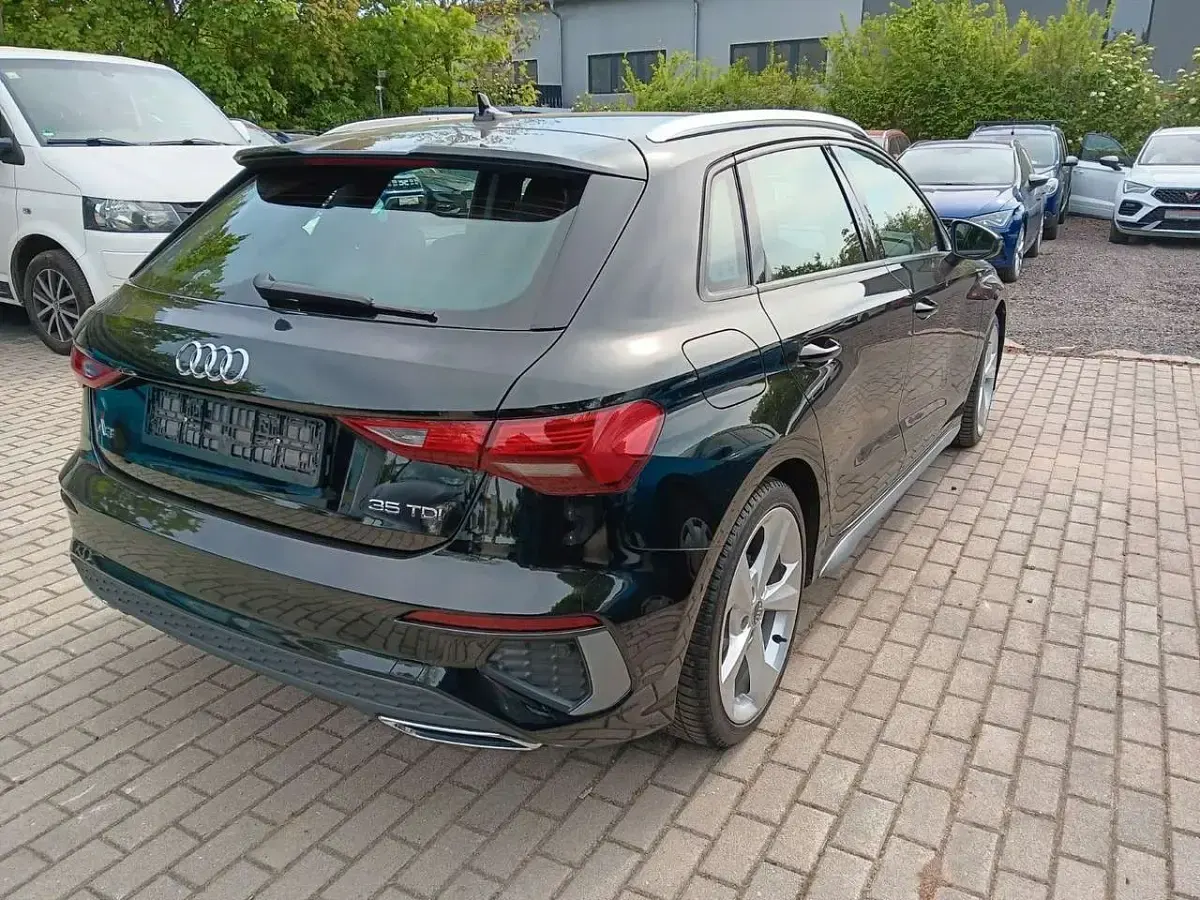Używany Audi A3 S-Line 150 KM (110 kW) 2024 Czarny Sedan/Limuzyna