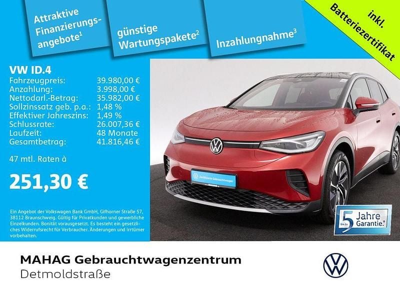 Kings red metallic/schwarz Gebraucht 2025 VW ID.4 Pro SUV | 39.980 € - Bild 1/1