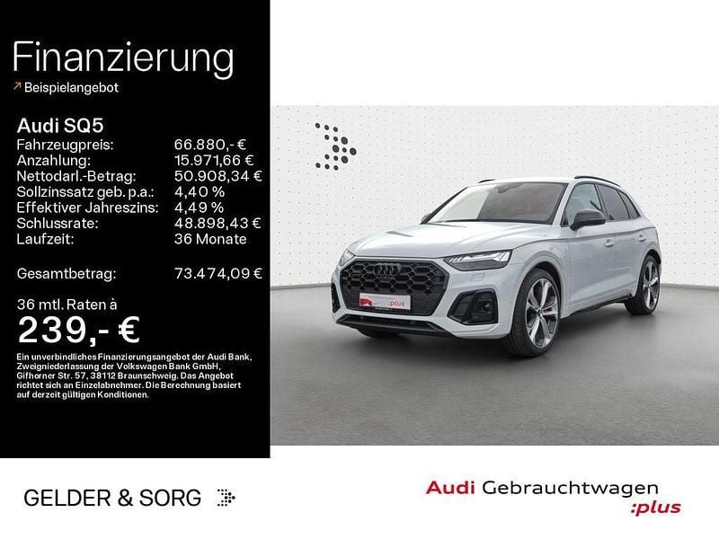 Gletscherweiß metallic Gebraucht 2025 Audi SQ5 Sport SUV | 66.880 € (Superpreis) - Bild 1/4