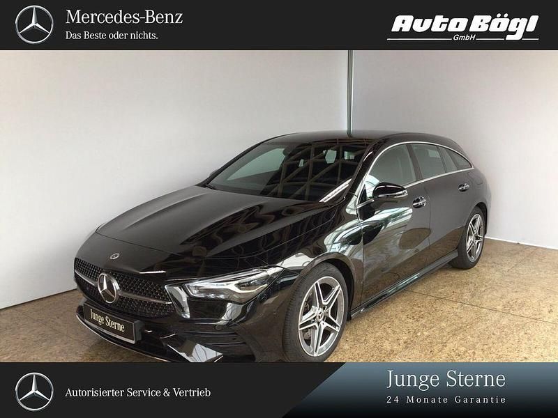 Schwarz Gebraucht 2024 Mercedes CLA200 AMG line Plus Limousine | 34.900 € (Fairer Preis) - Bild 1/4